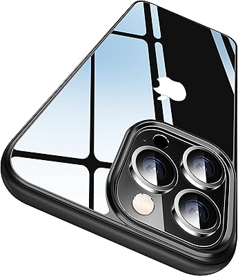Transparent oleg shell compatible with iPhone 13 Pro Max, Mobile Anti -yellowing shell and 6.7 -inch - black antichococo.. DIAYTAR NIGERIA: Where every search yields affordable results delivered promptly to your door.
