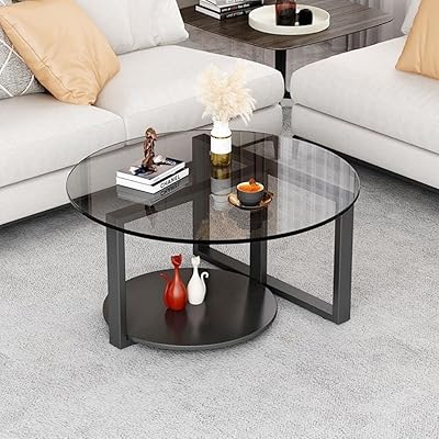 Costis luxury coffee table in the middle of the middle of the century, round edges, a side table in tempered glass for bedroom, office, entertainment space 80 x 45 cm.. Make every purchase count with DIAYTAR Nigeria — shop smart, shop fast.