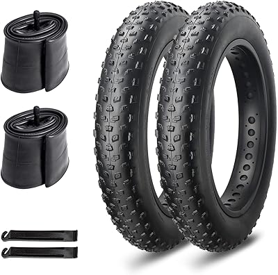 Mohigia fatbike tire replacement kit with tires, airlines and foldable electric pneus for 20/26 x 4 inch mountain bikes.. DIAYTAR NIGERIA makes luxury accessible with our affordable prices and dependable delivery service.