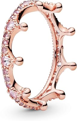 A sparkling ring with a crown pattern inlaid with crystals from the pink pandora, pink color, 52 eu, multiple, crystal collection.. Nigeria's most loved e-commerce platform delivers affordable shopping solutions to your doorstep.