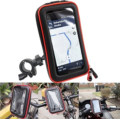 Telephone support for motorcycle handlebars, waterproof motorcycle phone holder with rain cover, anti-secousse navigation support for bicycle phone case with sensitive touch screen for 6.8-inch phones.. No stress, just speed — DIAYTAR Nigeria ships in days.