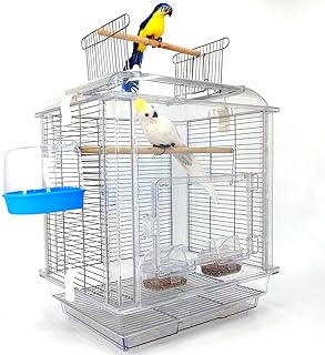 Large cage for acrylic animals, transparent bird cage for parrot, large decorative cage for parrots, parakeets, lovebirds, parrots and pinsons.. Experience retail therapy without the financial stress at DIAYTAR NIGERIA's budget-friendly marketplace.