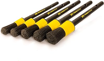 Set of Rinmotive Car Cleaning Brushes 5 Pieces from different sizes of accessory to clean.. Get what you need, when you need it — DIAYTAR Nigeria delivers fast.