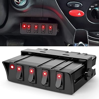 Night switch switch 4 gangs SPST SPST switch switch 12V 24V 24V 20A 40AMP max switching panel for car cars Cams Camping-motorhome SUV cars, 2 years warranty.. Your shopping journey simplified with DIAYTAR NIGERIA's vast selection and budget-friendly shipping.