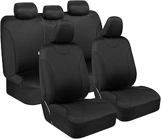 Complete set of ultra -elegant black car seat covers BDK bicolores with cover.. DIAYTAR NIGERIA connects Nigerians with quality products at affordable prices, delivered in 5-8 days nationwide.