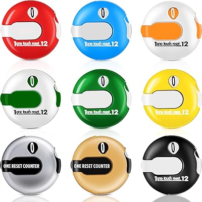 Trenai 9 pieces score score of mini-golf, golf strike counter, golf accessories for women and men with touch reset and clip fixing for score caretaker glove, 1.2 inches.. DIAYTAR NIGERIA: Where shopping is easy, prices are low, and delivery is just days away.
