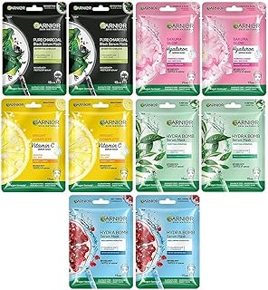 Mask in serum for the Garnier Skin Naturals face (2 of each Light Complete, Charcoal, Sakura, Hydrabomb and Hydrabomb package) 421 g (10).. Your trusted shopping companion, DIAYTAR NIGERIA delivers affordable solutions in just 5-8 days.