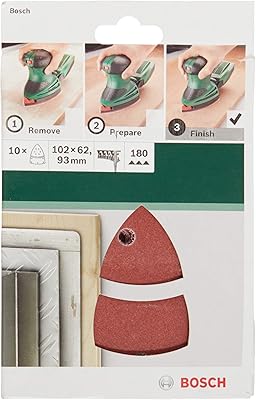 Bosch Home & Gardenjeu of 10 abrasive papers for multiple sanding 102 x 62.93 and 180 - 2609256a65.. Shop smart with DIAYTAR NIGERIA, offering a vast product range delivered to your doorstep within a week.