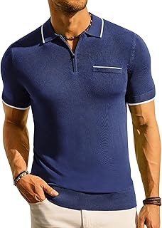Polo knitted for men with short sleeves, classic cut and quarter zip, suitable for summer.. DIAYTAR NIGERIA: Putting quality products within reach of every Nigerian through our affordable marketplace.