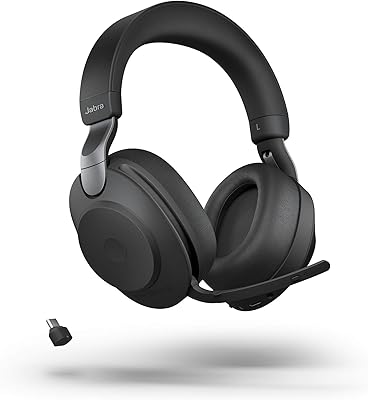 Jabra Evolve2 85 wireless helmet for PC - Microsoft Teams certified stereo headset with long -term battery - USB -C Bluetooth adapter - Black.. Get unbeatable value on every order with DIAYTAR Nigeria.