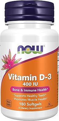 Now supplements, vitamin D3 400 IU, solid bone*, skeletal support*, 180 capsules.. DIAYTAR NIGERIA delivers on convenience and affordability with our reliable nationwide shipping.
