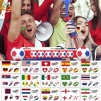 15 pieces of tattooing stickers from the Qatar World Cup, temporary tattoo sticker of sports club for football fans, waterproof tattoo stickers and resistant to sweating for children, men and women.. Nigeria's most diverse e-commerce platform delivers quality and affordability to your doorstep in 5-8 days.