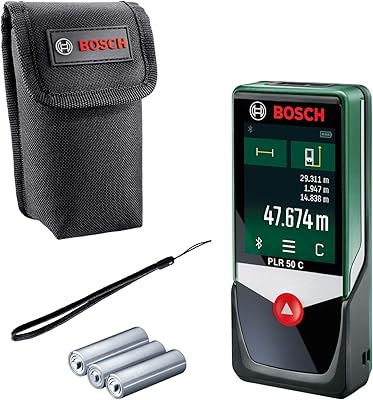 Bosch PLR 50 C digital laser meter (measurement range: 0.05 - 50 m, touch screen and cardboard box).. Discover the perfect balance of selection and value with DIAYTAR NIGERIA's nationwide delivery service.