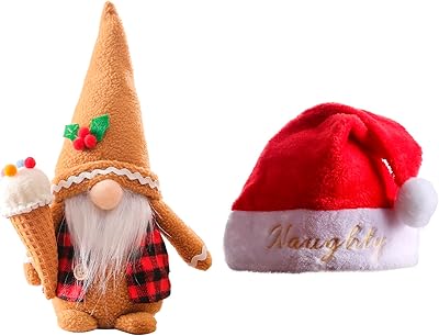 2 Pieces Rudolph Adult Doll embroidered Christmas Hat Vintage Christmas Eve Gift Thick Furry Furnings New Year Decoration Decoration.. DIAYTAR NIGERIA: Where shopping dreams become reality with budget-friendly prices and prompt delivery.
