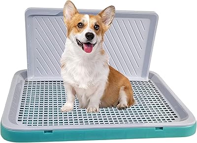 Learning dog cleanliness, dog pot, washable, easy to clean, keep the legs and the soil clean, portable, learning dog pee, durable, exterior interior, gray green color, small size, 51 cm.. DIAYTAR NIGERIA: Empowering Nigerians with access to affordable products delivered within 8 days.