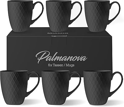 Miamiu Set of 6 coffee cups Ceramic coffee cups.. DIAYTAR NIGERIA puts thousands of products at your fingertips with affordable prices and delivery within a week.