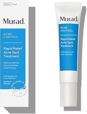 Localized treatment of Murad quick relief acne with 2 % salicylic acid - (0.5 FL OZ), localized treatment in ultra powerful invisible gel for rapid relief of acne and reduces the size of imperfections and redness in 4 hours.. Shop across categories at DIAYTAR NIGERIA and enjoy budget-friendly nationwide shipping in 5-8 days.
