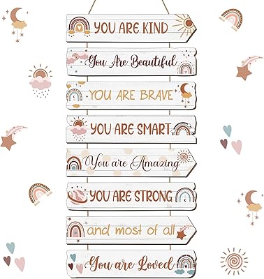 Inspirational wall decor, aesthetic motivation wall art, wall decoration for girl and boy bedroom, hanging wooden wall panel, bedroom decoration for adolescents, young children's bedrooms, child's bedroom dorm decoration (Boho).. Shop smarter with DIAYTAR NIGERIA's vast product range and budget-friendly delivery within the week.