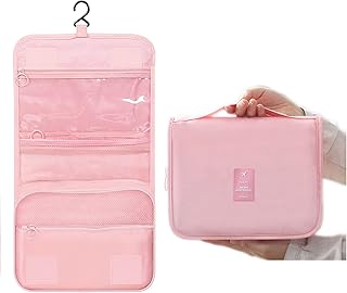 Small hanging toiletry bag for women, waterproof travel toiletry with suspension hook, portable storage kit for toiletries and cosmetics, pink.. Experience the ease of modern shopping with DIAYTAR NIGERIA's vast selection and quick delivery service.