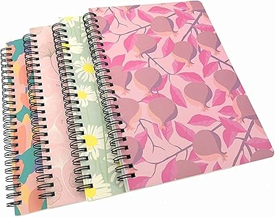 A5 spiral notebook 4 pieces lignful sketch book and agenda.. Fast, easy, and affordable — that’s shopping the DIAYTAR Nigeria way.