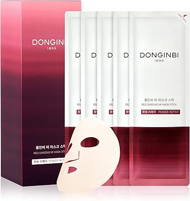 Donginbi Red Ginseng Mi Mask Stick Power Repair - Facial Mask 5 Leaves, powerful Korean Anti -Age and Anti -wrinkle mask, repairs the elasticity of the skin - Facial mask by Korea Ginseng Corp.. Your shopping dreams realized through DIAYTAR NIGERIA's affordable platform with reliable delivery times.