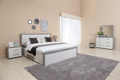 Bedroom set Angel 5 pieces Pan Emirates Home Furniture - 180x200 012RBL200015.. Join the movement — fast, affordable shopping only at DIAYTAR Nigeria.