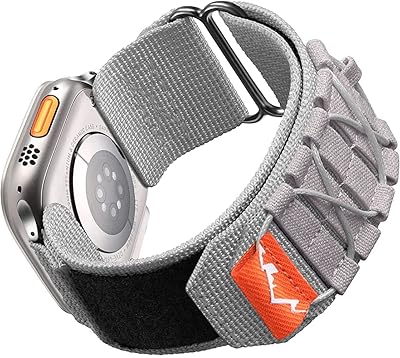 Dado nylon fabric sport bracelet Compatible with Apple Watch 8 Ultra, 8, 7, 6, 5, 4, 3i, 49 mm, 45 mm, 44 mm, 42 mm for men, loop bracelets for the IWATCH series.. DIAYTAR NIGERIA delivers more than products - we deliver affordable solutions within the week.