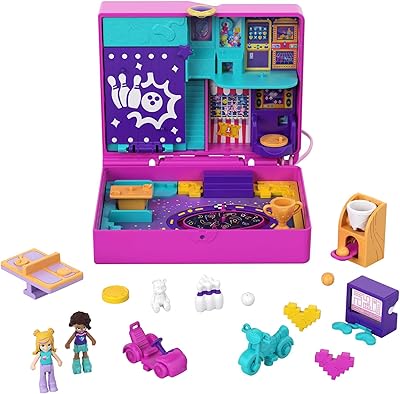 Small set of Poli Pocket toys, Arcade Race and Rock game with 2 small dolls and accessories, travel toys with a surprise.. The future of Nigerian shopping is here — DIAYTAR Nigeria.