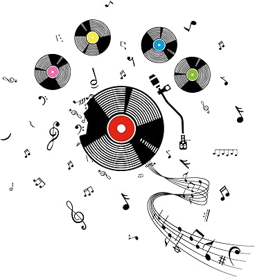 Olikraft Creative Music Note Removable Wall Stickers Vinyle Wall Stickers Music Studio Dance Room Decoration 15.4 x 31.5 inches.. Shop easy, pay less, get it fast — with DIAYTAR Nigeria.