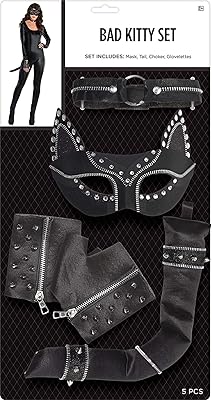 Set of Bad Kitty Catwoman Costume Accessories - 4 rooms... DIAYTAR NIGERIA brings affordable shopping to every Nigerian home with delivery in just 5-8 days.