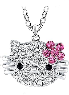 VPK Jewellery Cat HEELLO KITTY Cat Plated Gold 18 Carats 3X Sapphire Austrian crystal for women girls children, crystal, Austrian crystal.. Shop without limits at DIAYTAR NIGERIA and receive your purchases at budget prices within the week.