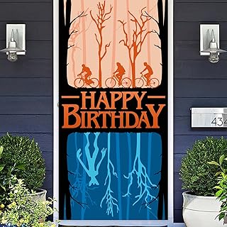 Stranger Things Happy Birthday Banner Bond Photo Boot Boot Accessories Mysterious Foreign Foreign Drapeau Eleven thing Theme Decor For Boys Fans of Film 1st Anniversary Cadeau.. DIAYTAR NIGERIA brings affordable shopping to every Nigerian home with delivery in just 5-8 days.