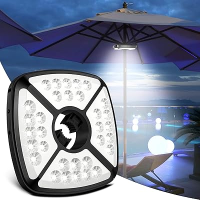 Lights of terrace parasol, 32 Rechargeable LED lights, wireless parasol floor lamp for terrace parasols, camping tents and outdoor use, 2 luminosity modes.. Shop with purpose at DIAYTAR NIGERIA, where your money goes further and delivery is always prompt.