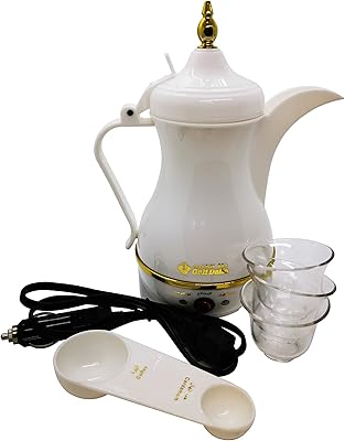 USB Golf Dalla coffee maker, 400 ml, GA-C9844, white/gold.. DIAYTAR NIGERIA combines the largest product selection with affordable prices and reliable delivery.