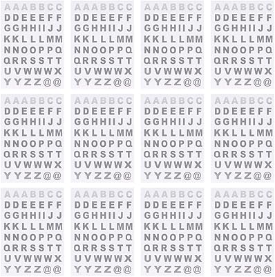 25 Alphabet stickers stamped stamped sticker English letters Trank stickers for scrapbooking notebooks (silver).. Discover why millions choose DIAYTAR for affordable online shopping with delivery in just 5-8 days.