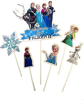 6 pcs FAM The snow queen choice of birthday party cakes, cake decoration Happy birthday the snow queen - themed birthday party gifts the queen of snow.. Affordable shopping made easy on DIAYTAR Nigeria, with fast delivery from 5 to 8 days.