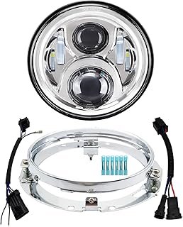 AlyONED LED lighting kit for 7 -inch motorcycle with mounting support compatible with Harley Davidson Fatboy Street Glide Heritage Softail Road King Switchback Electra Glide Ultra Classic Chrome.. DIAYTAR NIGERIA: Where every purchase is affordable and delivery is always within a week.