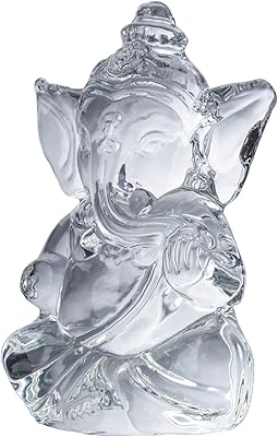 Statue of Ganesha Zen Bliss Statue of Ganesha in White Hindu quartz for success and good luck, crystal figurine for dashboard, car, house, office.. Experience the simplicity of DIAYTAR NIGERIA's extensive marketplace with delivery within 8 days.