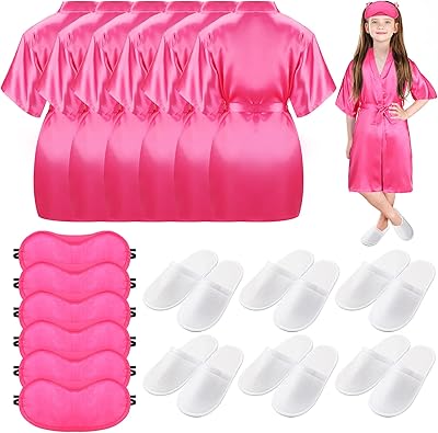 18 Pieces Evening Dress For Children for Girls, Tongs in satin with headband, short kimono, fleece dress, Christmas cover.. Join the movement — fast, affordable shopping only at DIAYTAR Nigeria.