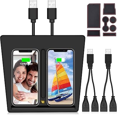 VXDAS Tesla Model 3 Wireless charger, Double wireless charger Qi 10W for Tesla Model 3 m3 Auto Center Center Pad 3 Accessories with 7 Personalized Central Console Parts.. DIAYTAR NIGERIA redefines convenience with our vast product selection and swift nationwide delivery.