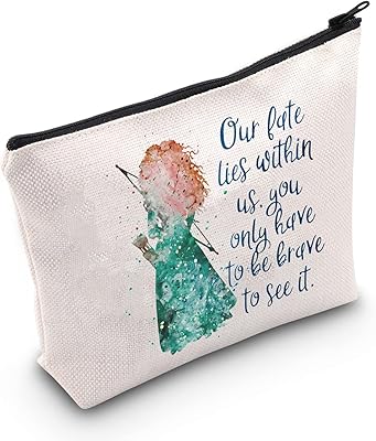 Tsotmo Princess Merida makeup bag, goods of the animated film, our destiny lies in us, it is enough to be courageous to see it, makeup bag, gift for fans of Merida, our destiny.. DIAYTAR NIGERIA connects desires with reality through affordable prices and reliable delivery service.