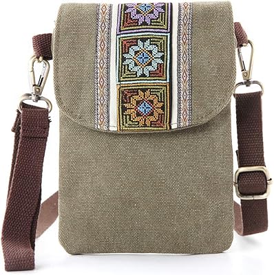 Small strap bag embroidered with vintage design for women, mobile bracelet and wallets.. Your complete shopping companion, DIAYTAR NIGERIA offers extensive selection delivered within the week.