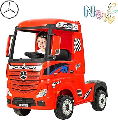 Dorsa 12v Mercedes-Benz Actros, red, 47.6 "x 21.3" x 39.4 "car car... DIAYTAR NIGERIA: Where every Nigerian finds what they need at prices they can afford, delivered promptly.