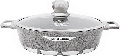 MARMITE LIFE SMILE with cover | durable non -stick stove with granite coating goes in the oven.. From kitchen tools to phones — DIAYTAR Nigeria ships it all in a week.