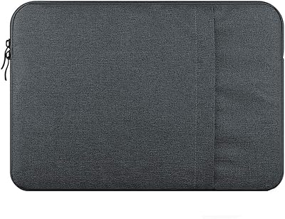 Cover for laptop in shock -resistant fabric for macbook/laptop/laptop (12 inch, dark gray).. DIAYTAR NIGERIA provides endless shopping possibilities with affordable prices and prompt delivery service.