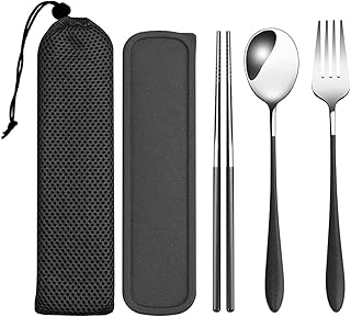 Set of portable and reusable travel covers in Siusi stainless steel, including a fork, a spoon and baguettes with a bag for hiking, trips, campsite or school lunch.. Shop efficiently with DIAYTAR NIGERIA, offering thousands of products at unbeatable prices delivered promptly.