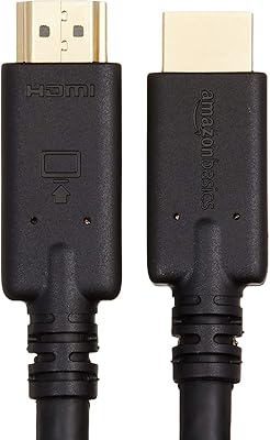 Amazonbasics high speed HDMI cable with 35 feet, 1 packet with redmire.. DIAYTAR NIGERIA: Your trusted partner for affordable online shopping with reliable delivery timeframes.