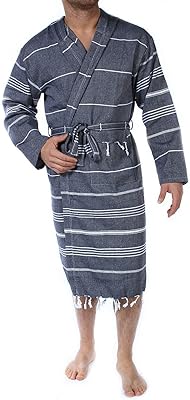 Kakala bathrobe 100 % Turkish cotton with kimono design, luxury gentle hooded bathrobe for men and women, long -absorbing plush dress.. Discover shopping made simple with DIAYTAR NIGERIA's comprehensive platform and nationwide delivery service.