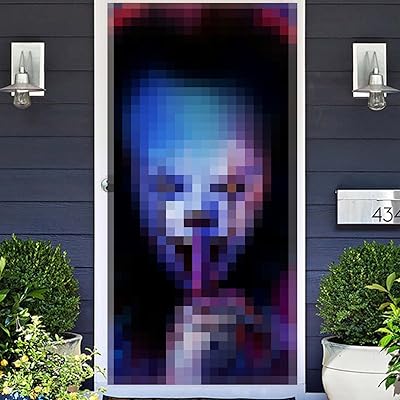 Joker Clown Halloween Photo Banner Banner Fond Fonde Fonde Fournitures Photo Photo Accessories Trick or Treat Horror Turror Terror It Theme Decor for Hallowmas Birthday Festival Decoration.. DIAYTAR NIGERIA: Your partner in affordable shopping with nationwide delivery in just 5-8 days.