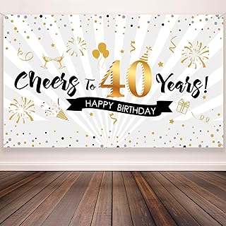 Supplies of 40th anniversary party decorations, poster in extra large black and gold fabric from the 40th anniversary, superb 40th anniversary festival background, 72.8 x 43.3 inch (style A).. Get everything you need without leaving your home. DIAYTAR Nigeria offers a seamless shopping experience and delivers your orders quickly and reliably.